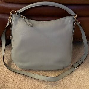 Kate Spade Cobble Hill Ella Bag-Tiffany Blue Leather Crossbody Expandable Bottom